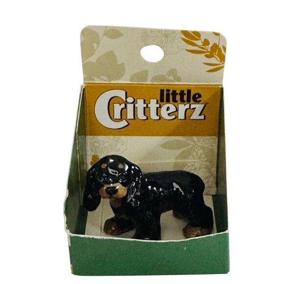 Little Critterz Cocker Spaniel “Teddy" Dog - Miniature Porcelain Figurine - Picture 1 of 6